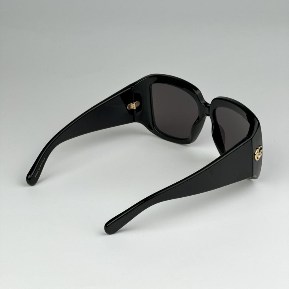 Gucci GG1402S 001 BRAND NEW Sunglasses Black Grey Women Square GG 1402S - Picture 9 of 14